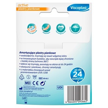 Viscoplast Active, plastry piankowe, 8 szt.