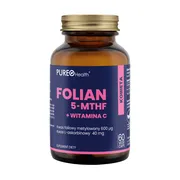 Pureo Health Folian 5-MTHF + Witamina C, kapsułki, 60 szt.