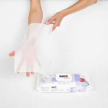 Seni Care Maxi, chusteczki pielęgnacyjne 3w1, 52 szt.