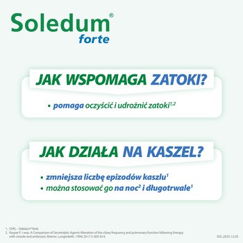 Soledum forte, 200 mg, kapsułki dojelitowe miękkie, 20 szt.
