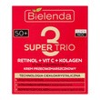 Bielenda Super Trio, silnie ujędrniający krem przeciwzmarszczkowy RETINOL + VIT C + KOLAGEN 50+, 50 ml