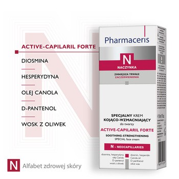 Pharmaceris N Active-Capilaril Forte, specjalny krem kojąco-wzmacniający, 30 ml