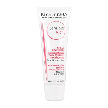 Bioderma Sensibio Rich, krem łagodząco-nawilżający o bogatej konsystencji, 40 ml