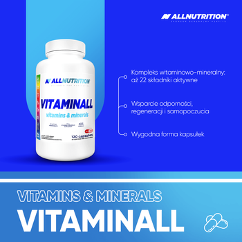 Allnutrition Vitaminall vitamins & minerals, kapsułki, 120 szt.