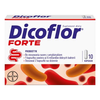 Dicoflor Forte, kapsułki, 10 szt.