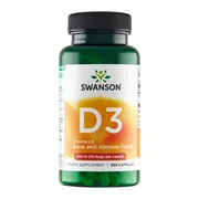 Swanson Witamina D3 400IU, kapsułki, 250 szt.