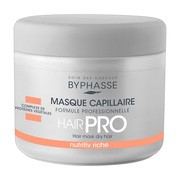 Byphasse Hair Pro, Nutritiv, bogata maska do włosów suchych, 500 ml