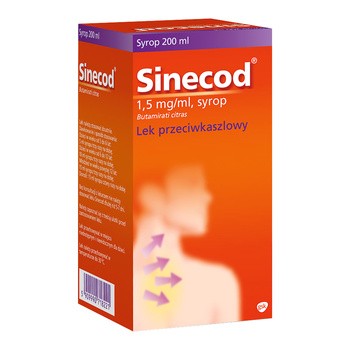 Sinecod, 1,5 mg/ml, syrop, 200 ml