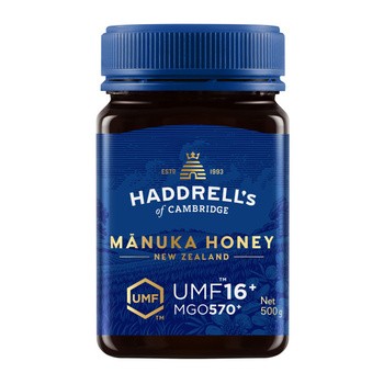 Haddrell's, Manuka Honey, miód manuka UMF16+, MGO570+, 500 g