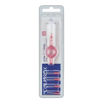 Curaprox, szczoteczka międzyzębowa, CPS 08 Prime Plus Handy, uchwyt + 5 końcówek