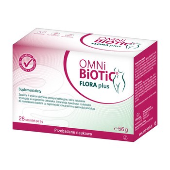 Omni Biotic Flora Plus, saszetki z proszkiem, 2 g x 28 szt.