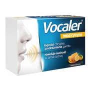 Vocaler, miód cytryna, pastylki do ssania, 24 szt.