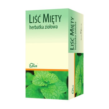 Flos, Mięta, liść, herbatka ziołowa, 30 x 1,5 g