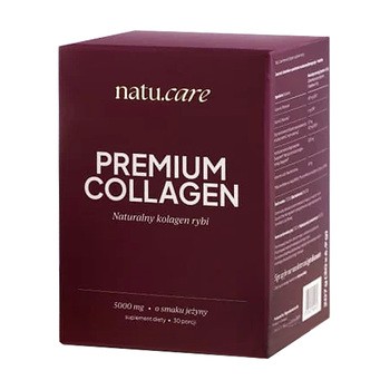 Natu Care Premium Collagen 5000 mg, saszetki z proszkiem, smak jeżyna, 30 szt.