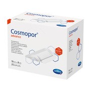 Cosmopor Advance, opatrunki do silnie sączących się ran, 10 cm x 8 cm, 25 szt.