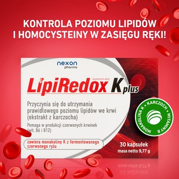 Nexon Pharma LipiRedox K plus, kapsułki, 30 szt.