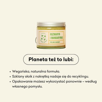 Mydlarnia 4 Szpaki, Peeling cukrowy, Rozmaryn i Mandarynka, 250 ml