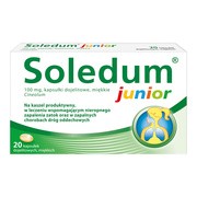Soledum Junior, 100 mg, kapsułki dojelitowe miękkie, 20 szt.