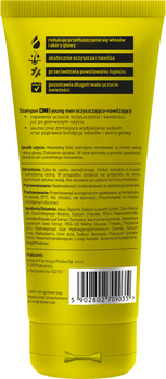 DX2 Young Men, szampon oczyszczająco-nawilżający dla mężczyzn, 150 ml