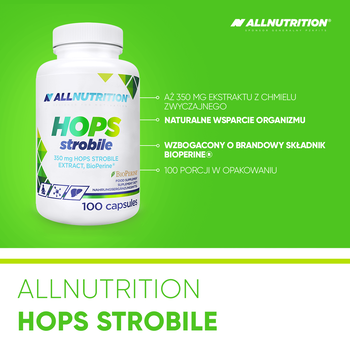 Allnutrition Hops Strobile, kapsułki, 100 szt.