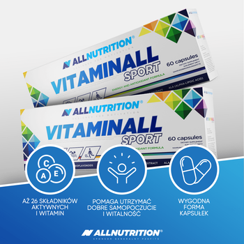 Allnutrition Vitaminall Sport, kapsułki, 60 szt.