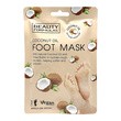 Beauty Formulas, zmiękczająca maska do stóp z olejem kokosowym, skarpetki, 1 para