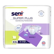 Seni Super Plus, pieluchomajtki dla dorosłych, rozmiar XXL, 10 szt.