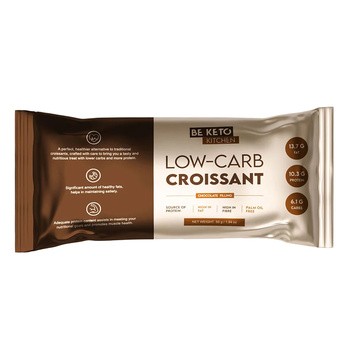 BeKeto, niskowęglowodanowy croissant z nadzieniem czekoladowym, 55 g