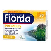 Fiorda Propolis, pastylki do ssania, smak miodu i propolisu, 30 szt.