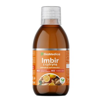 EkaMedica Imbir z cytryną, płyn, 250 ml