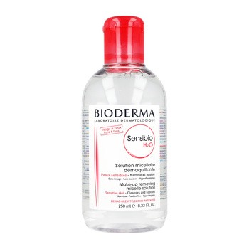Bioderma Sensibio H20, płyn micelarny do oczyszczania twarzy i demakijażu, 250 ml