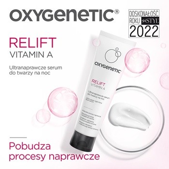 Oxygenetic Relift Vitamin A, ultranaprawcze serum do twarzy na noc, 50 ml