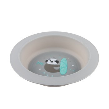 Canpol Babies, zestaw naczyń 2 elementy, EXOTIC ANIMALS, szary, 1 szt.