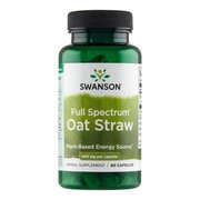 Swanson Full Spectrum Oat Straw, kapsułki, 60 szt.