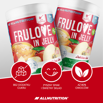 Allnutrition Frulove In Jelly Apple, frużelina jabłkowa, 1000 g