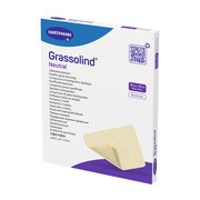 Grassolind Neutral, opatrunek siatkowy z maścią, jałowy, 10 cm x 10 cm, 10 szt.