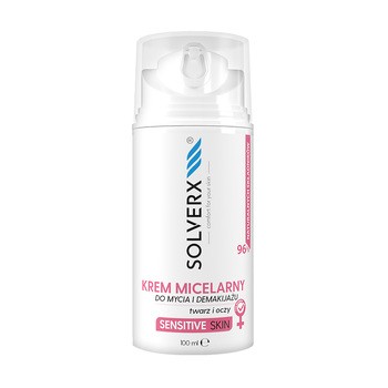 Solverx Sensitive Skin, krem micelarny do demakijażu, 100 ml