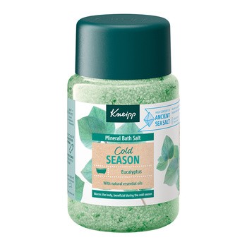Kneipp, kryształki do kąpieli z soli mineralnej, Cold Season, eukaliptus, 500 g