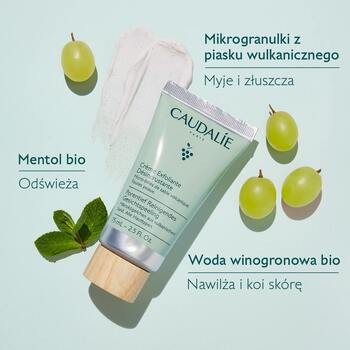 Caudalie Vinoclean, krem złuszczający głęboko oczyszczający, 75 ml