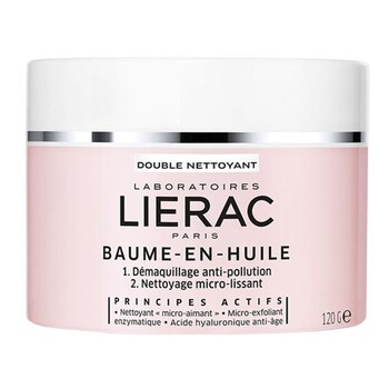 Lierac Baume-En-Huile, balsam w olejku do demakijażu, cera sucha, 120 g