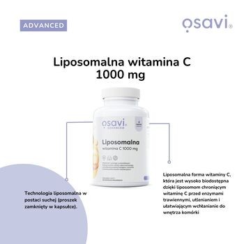 Osavi Liposomalna witamina C 1000 mg, kapsułki twarde, 60 szt.