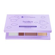 Bell HypoAllergenic x Besties, zestaw cieni do powiek i rozświetlaczy do twarzy, 15,5 g