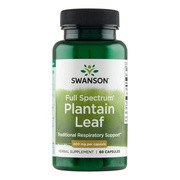 Swanson Full Spectrum Plantain Leaf, kapsułki, 60 szt.