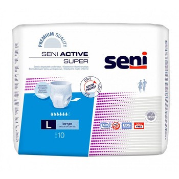 Seni Active Classic, majtki chłonne, large, 10 szt.