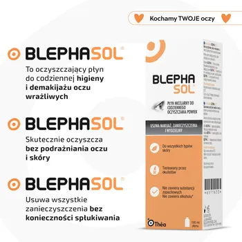 Blephasol, płyn micelarny do pielęgnacji wrażliwych powiek, 100 ml