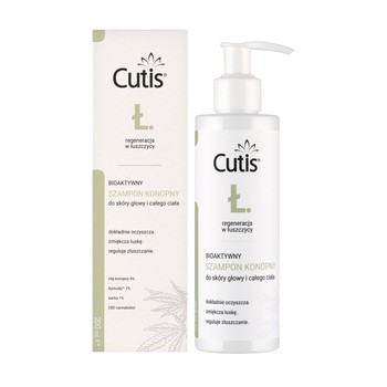 Cutis Ł, szampon bioaktywny konopny + CBD kannabidiol, 200 ml