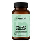 Intenson Kolagen ANTI-AGE + kwas hialuronowy + witamina C, tabletki, 90 szt.