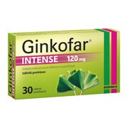 Ginkofar Intense, 120 mg, tabletki powlekane, 30 szt.