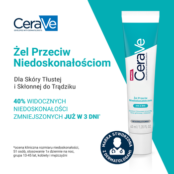 CeraVe, żel przeciw niedoskonałościom, 40 ml