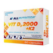 Allnutrition Witamina D3 2000 + K2, kapsułki, 60 szt.